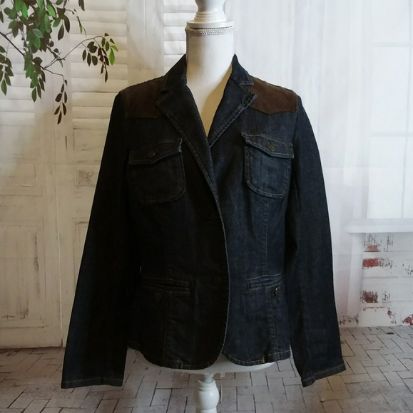 Eddie Bauer Jackets & Blazers - 3/$30 Eddie Bauer denim blue jean jacket sz Pet M